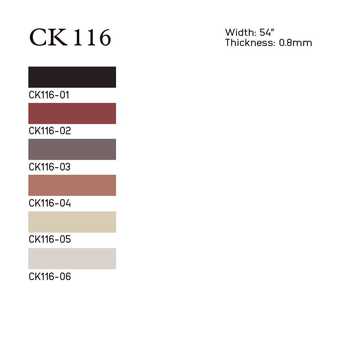 
                  
                    CK116 Mirror TPU Leather
                  
                
