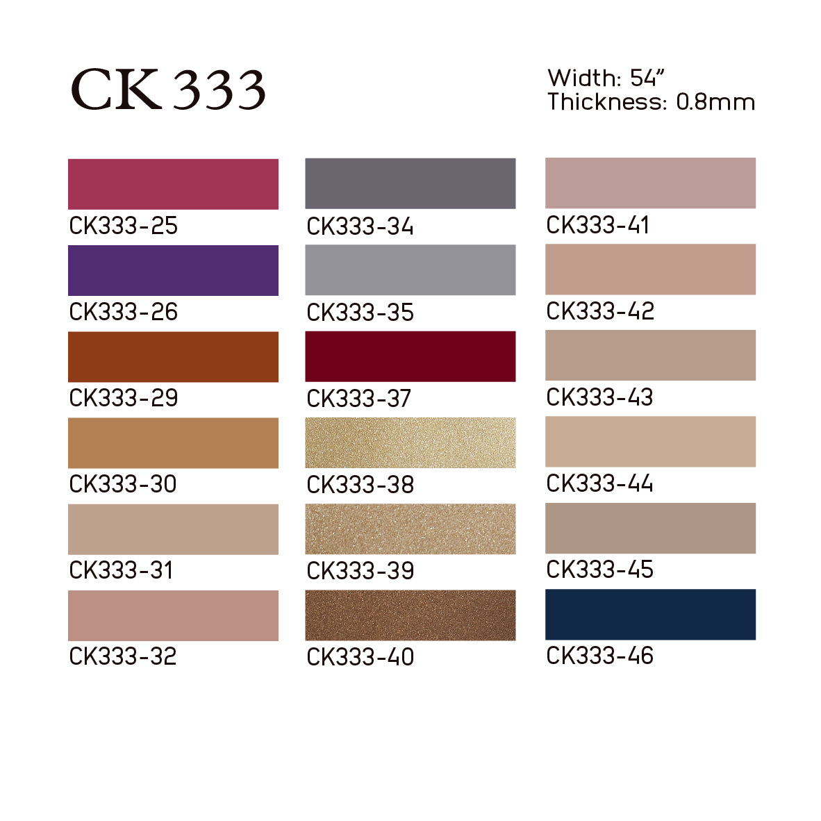 
                  
                    CK333 Classic Glossy PU
                  
                