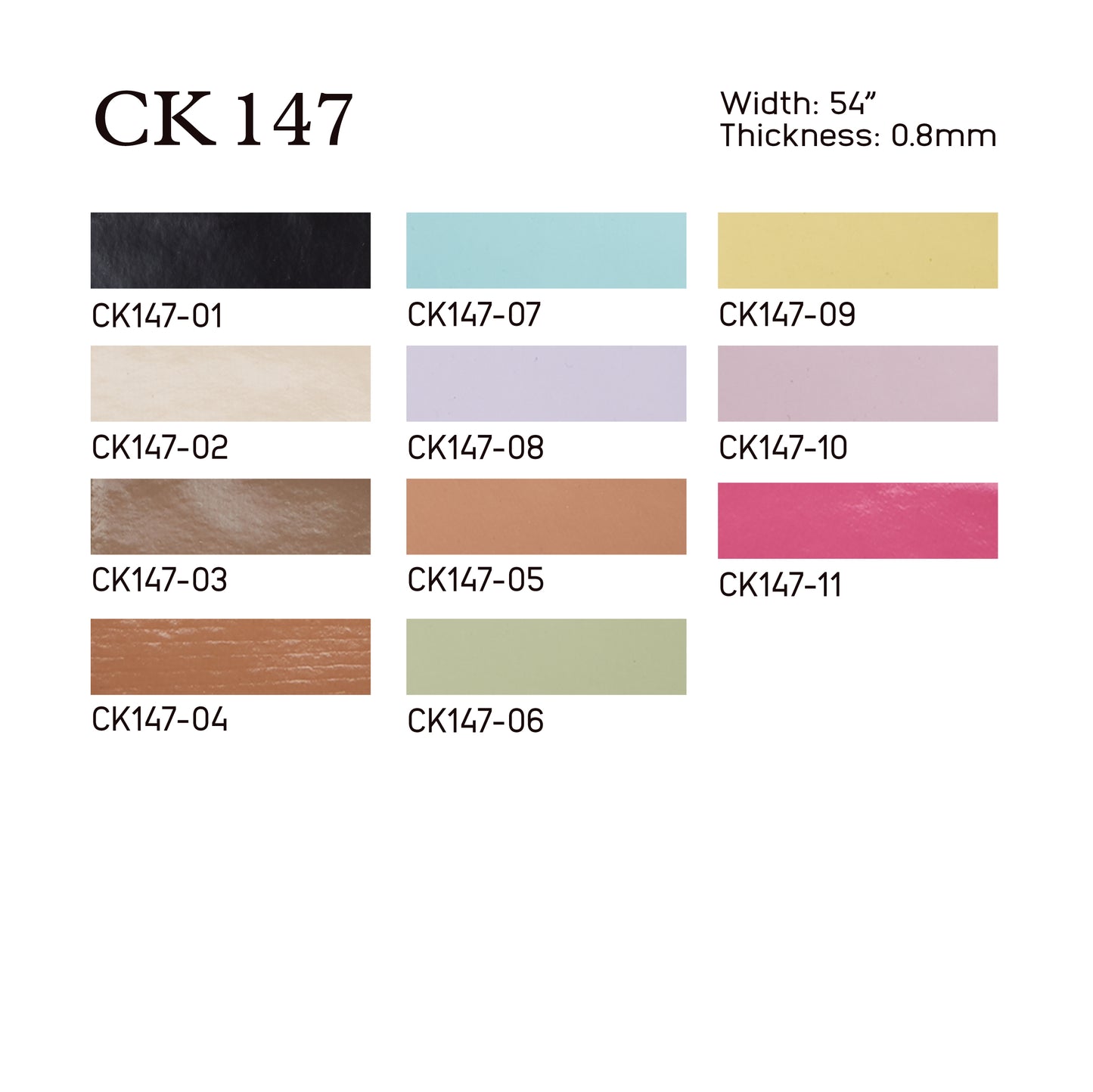
                  
                    CK147 silky shinning PU leather
                  
                