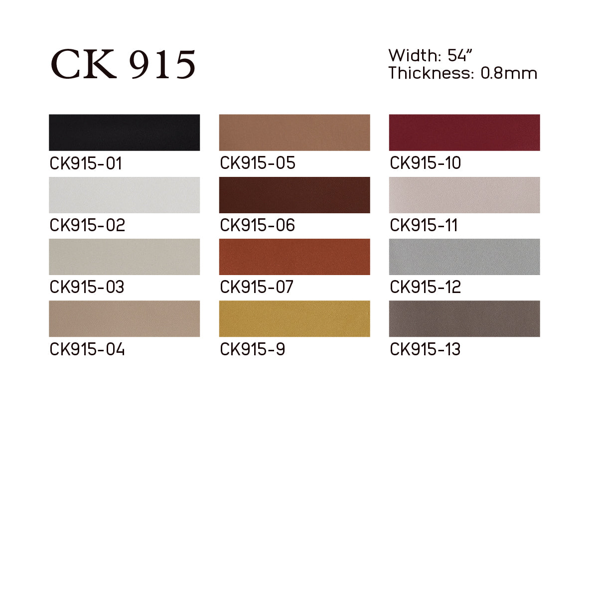 
                  
                    CK915 basic leather printed PU
                  
                